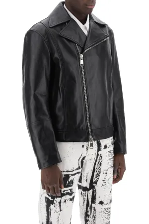 Alexander Mcqueen Nappa Biker Jacket