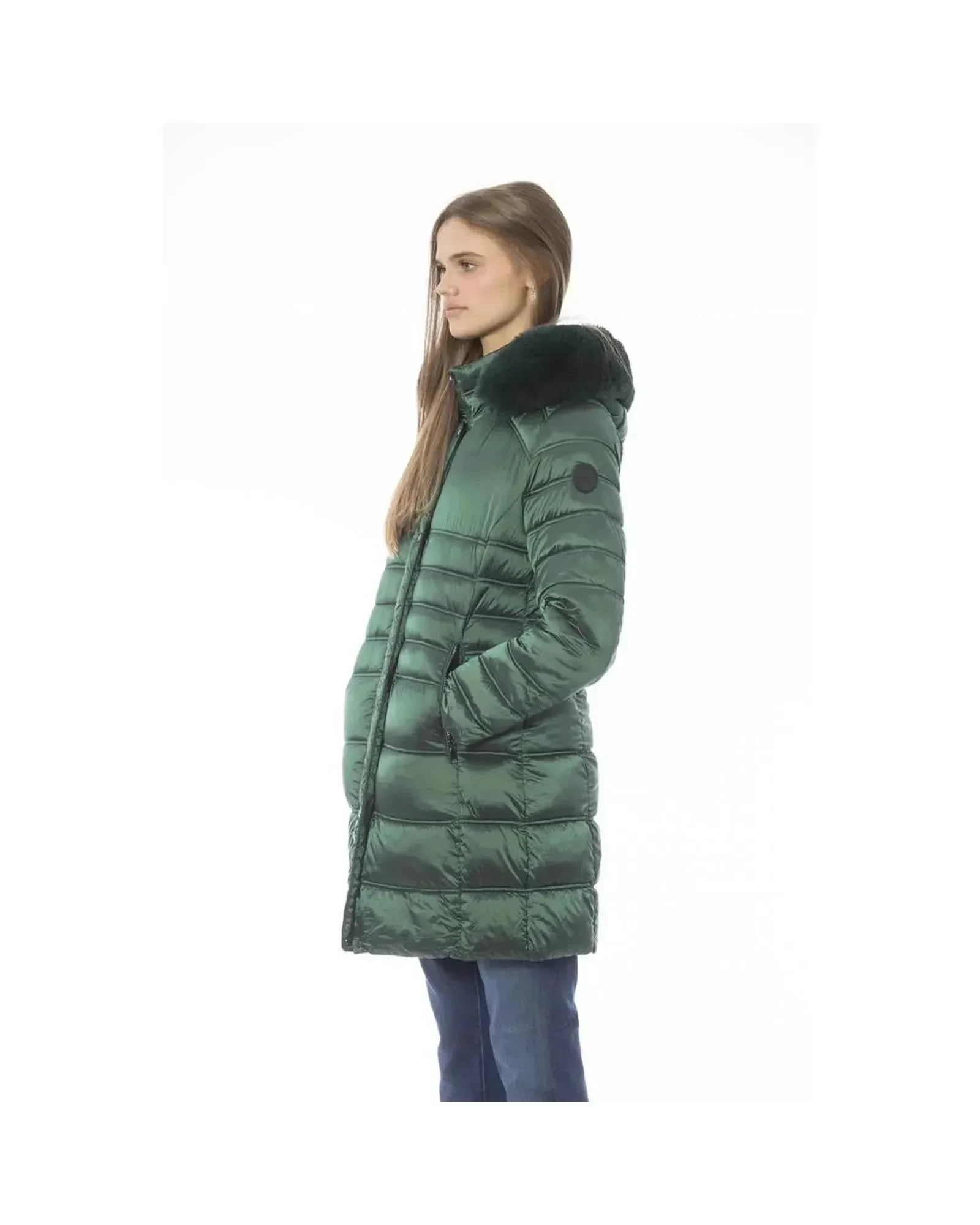 Baldinini Trend Women's Green Polyester Jackets & Coat - S