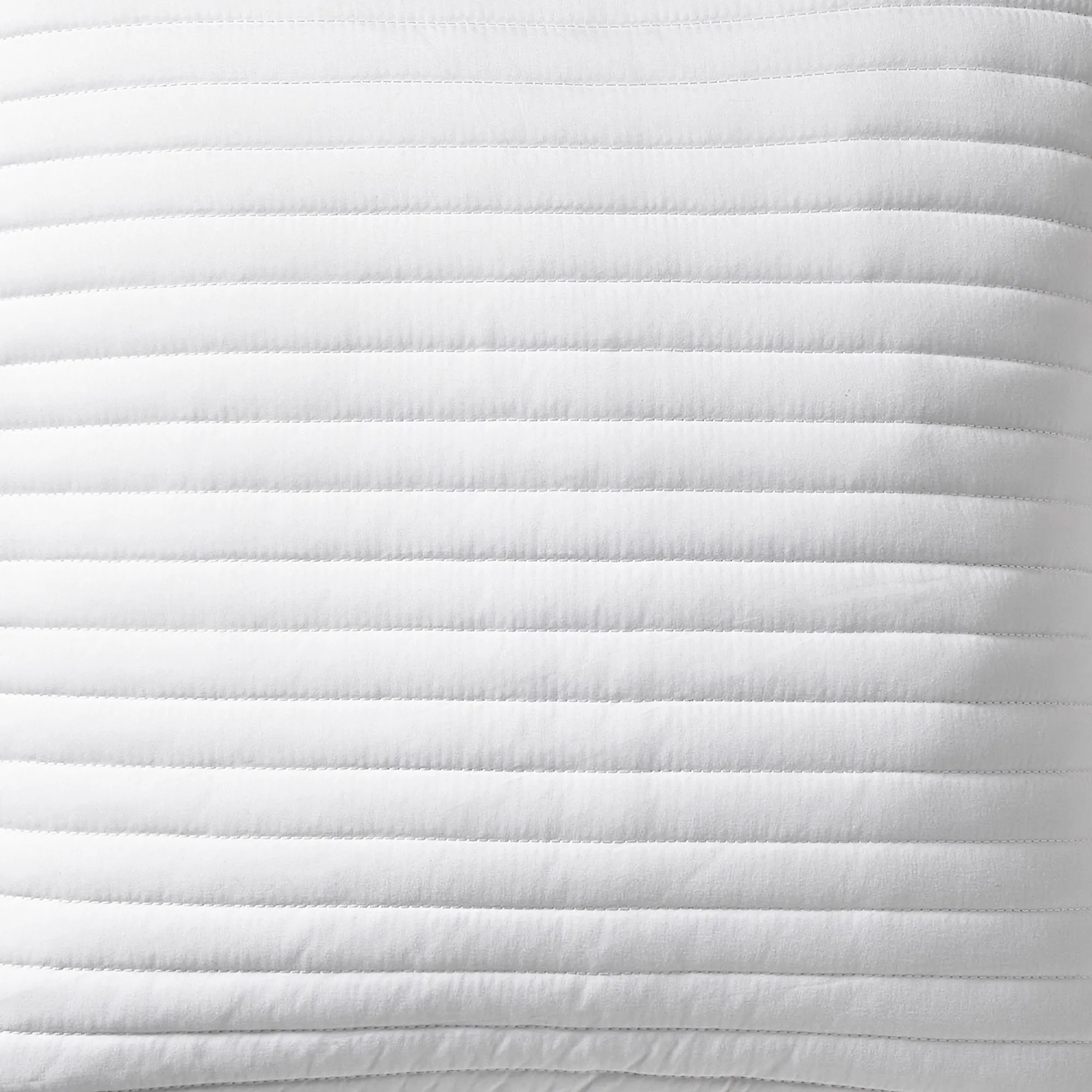 Bianca White Quilted Lines Filled Cushion (55cm x 55cm)