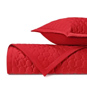 Cleo Quilted Bright Red by Home Treasures