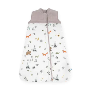 Cotton Muslin Quilted Sleep Bag - Forest Friends