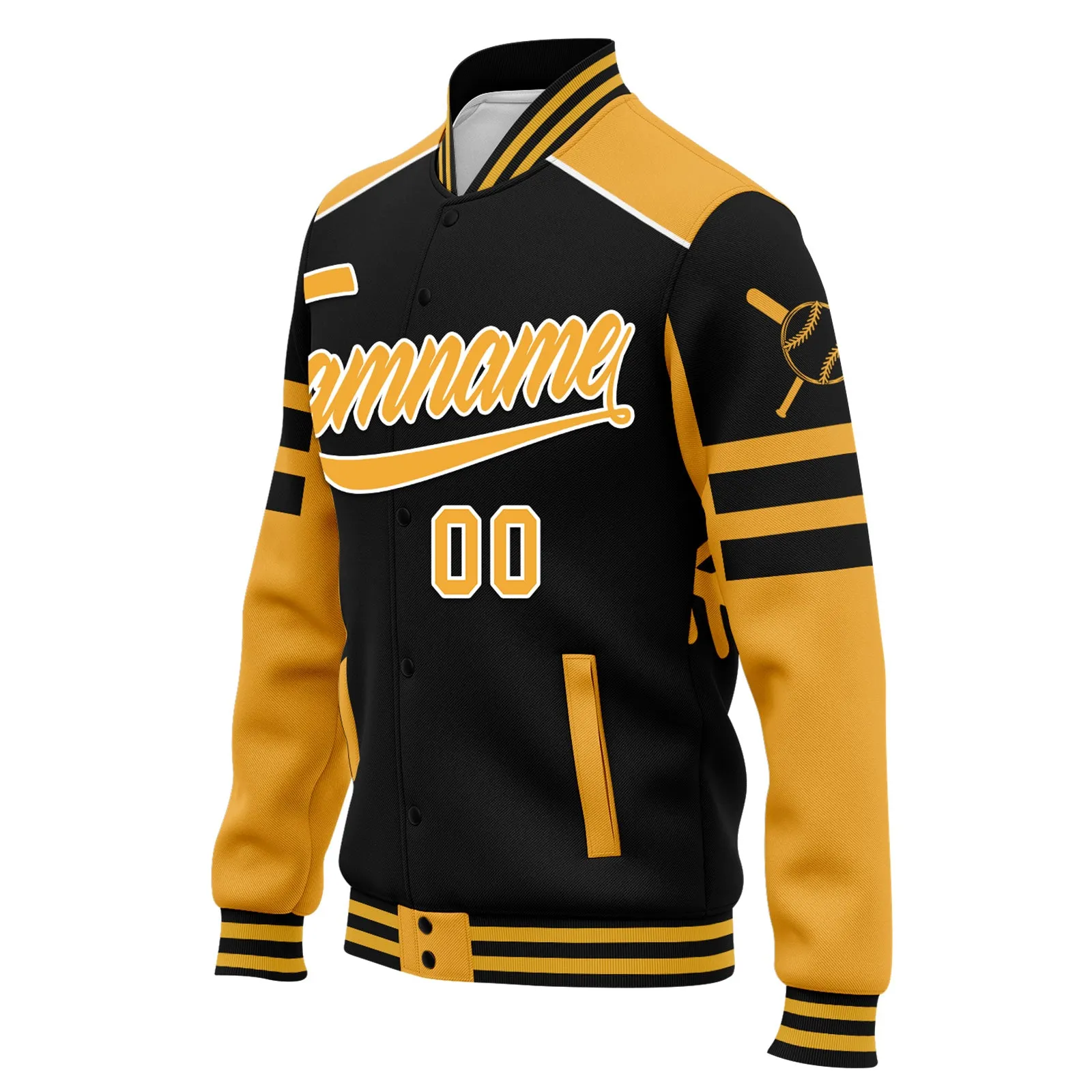 Custom Jacket Bomber Full-Snap Varsity Letterman Personalized Jacket FZ005-D023003-7