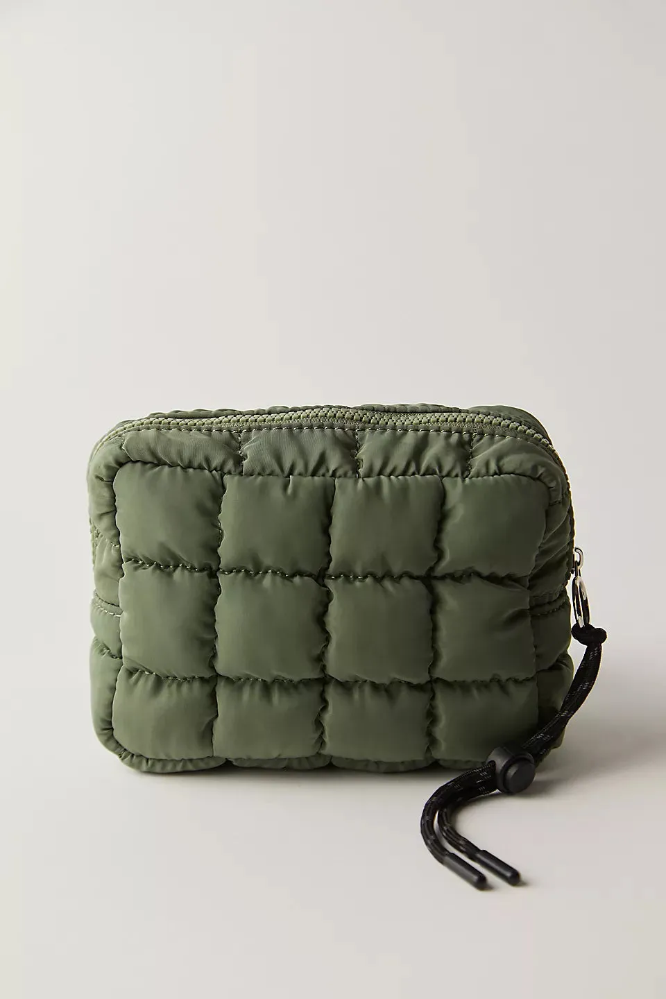 Free People Quilted Mini Case- Washed Sage