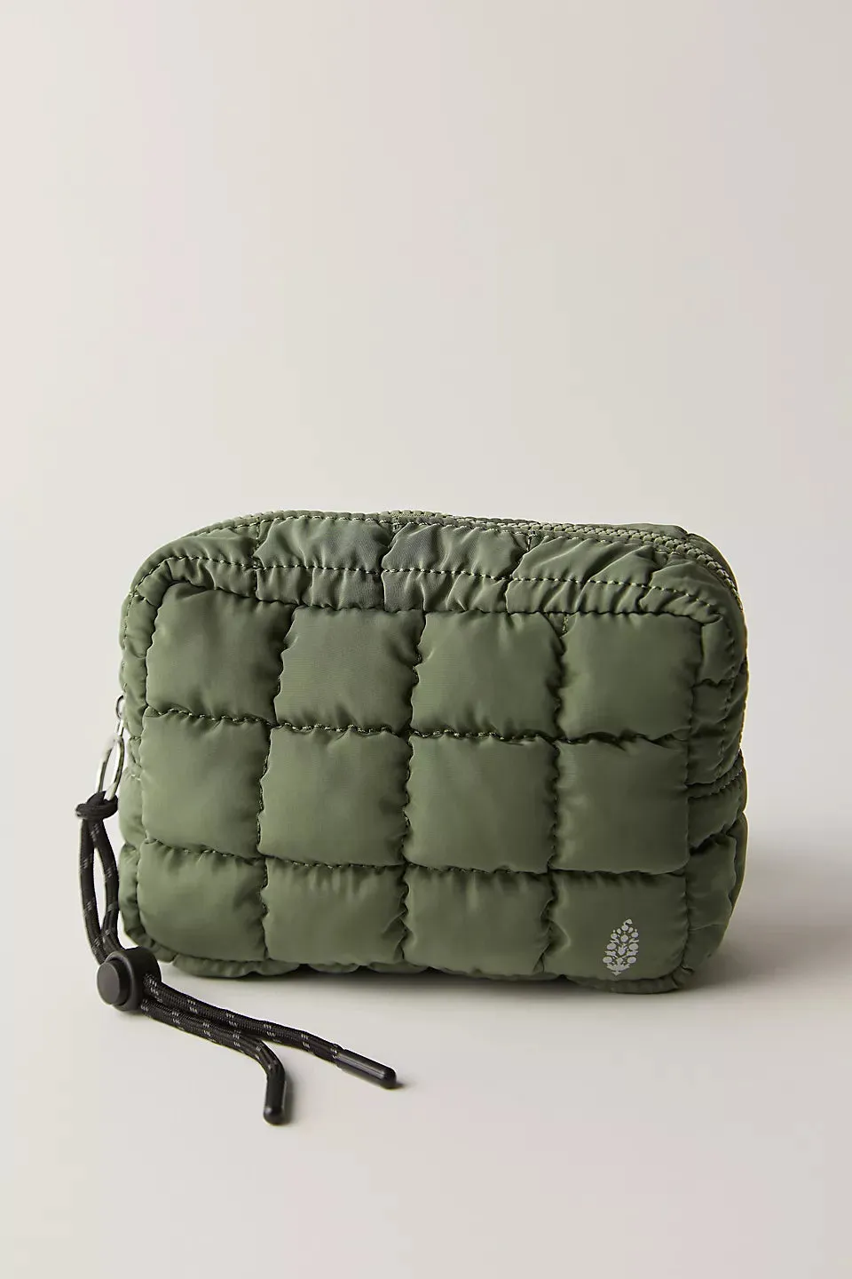 Free People Quilted Mini Case- Washed Sage