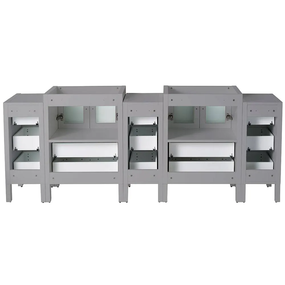 Fresca FCB62-72GR Torino 72" Grey Modern Bathroom Cabinets