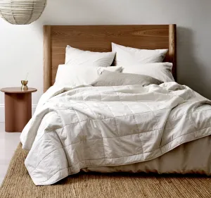 Halo Organic Cotton Coverlet White Sand