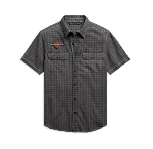 Harley-Davidson® Men's Vintage Logo Plaid Slim Fit Shirt - 99102-20VH