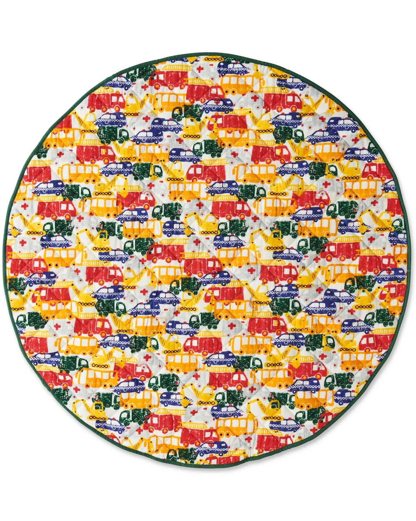 Kip & Co Big Wheels Organic Cotton Quilted Baby Play Mat