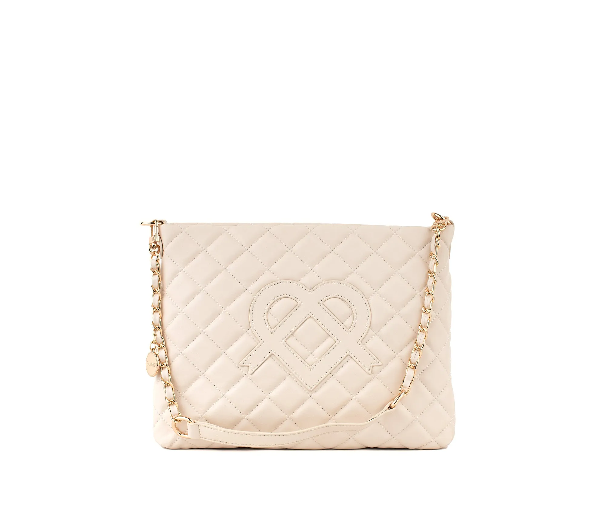 Koi - Off-white Quilted Vegan Leather Purse