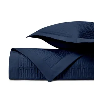 Londres Quilted Navy Blue by Home Treasures