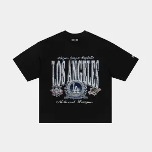 Los Angeles Dodgers Oversized Mens Short Sleeve Shirt (Black/Blue)