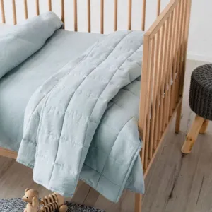 Maddison Blue Cot Coverlet Set by Hiccups