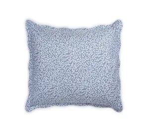 Margot Hazy Blue Quilted Euro Shams by Matouk