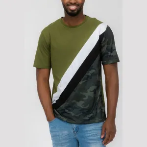 Olive Camo Block Tee