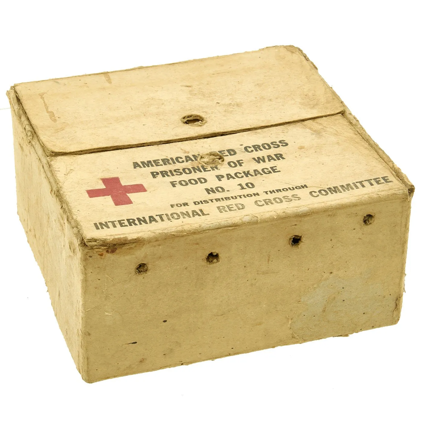 Original U.S. WWII American Red Cross Prisoner of War Food Package No. 10