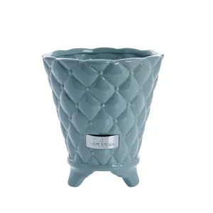 Precious flower pot Ø16 H18 
light blue