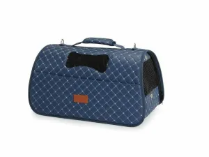 Quilted pet bag 50x27x27cm BLUE