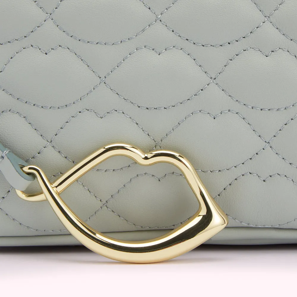 SHAGREEN QUILTED LIP ASHLEY LEATHER CROSSBODY BAG