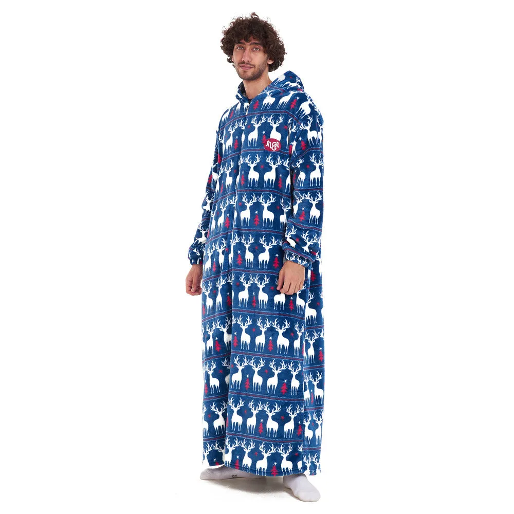 Snuggs Wearable Blanket Monk Dark blue Christmas