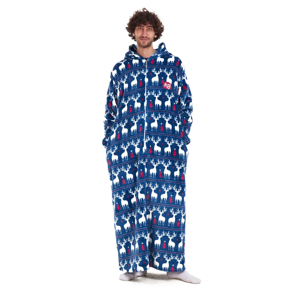 Snuggs Wearable Blanket Monk Dark blue Christmas