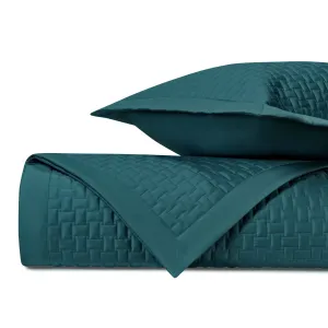 Wicker Quilted Teal by Home Treasures